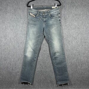 Diesel Industry Straitzee Regular Slim Fit Straight Leg Jeans Stretch Gray 30x32